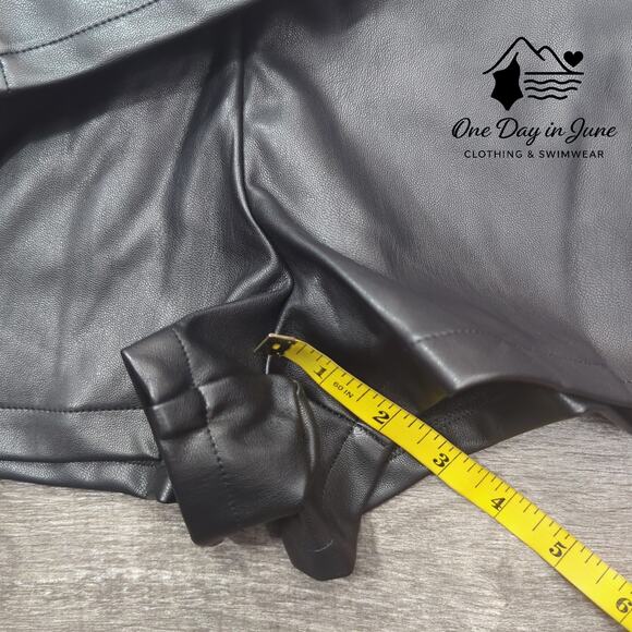 Altar'd State Black Faux Leather Shorts - Picture 5 of 7